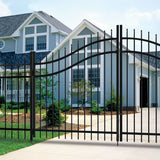 Freedom 9-ft H x 2-in W Black Aluminum Decorative Blank Fence Post