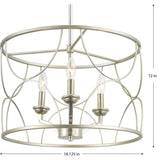 Progress Lighting Landree 3-Light Gray Traditional Chandelier