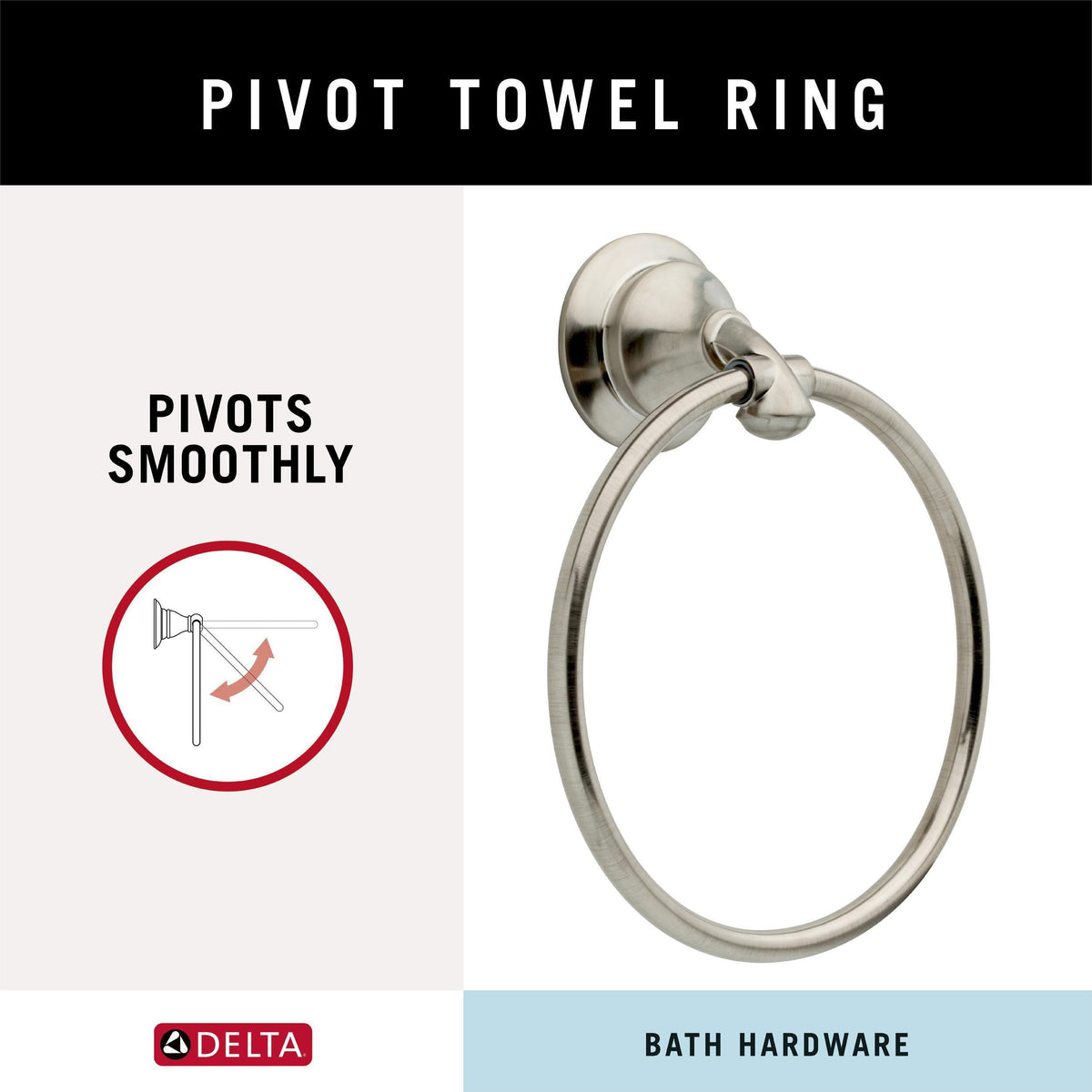 DELTA 4-Piece Linden Stainless Decorative Bathroom Hardware Set