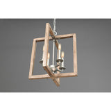 Progress Lighting Turnbury 4-Light Gray Coastal Chandelier