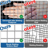 Maocao Hoom 100-Feet x 4-Feet 23-Gauge Silver Metal Welded Wire Rolled Fencing, 1/4-in Mesh