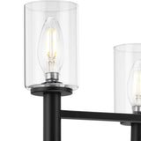 Progress Lighting Roxobel 5-Light Matte Black Modern/Contemporary Chandelier