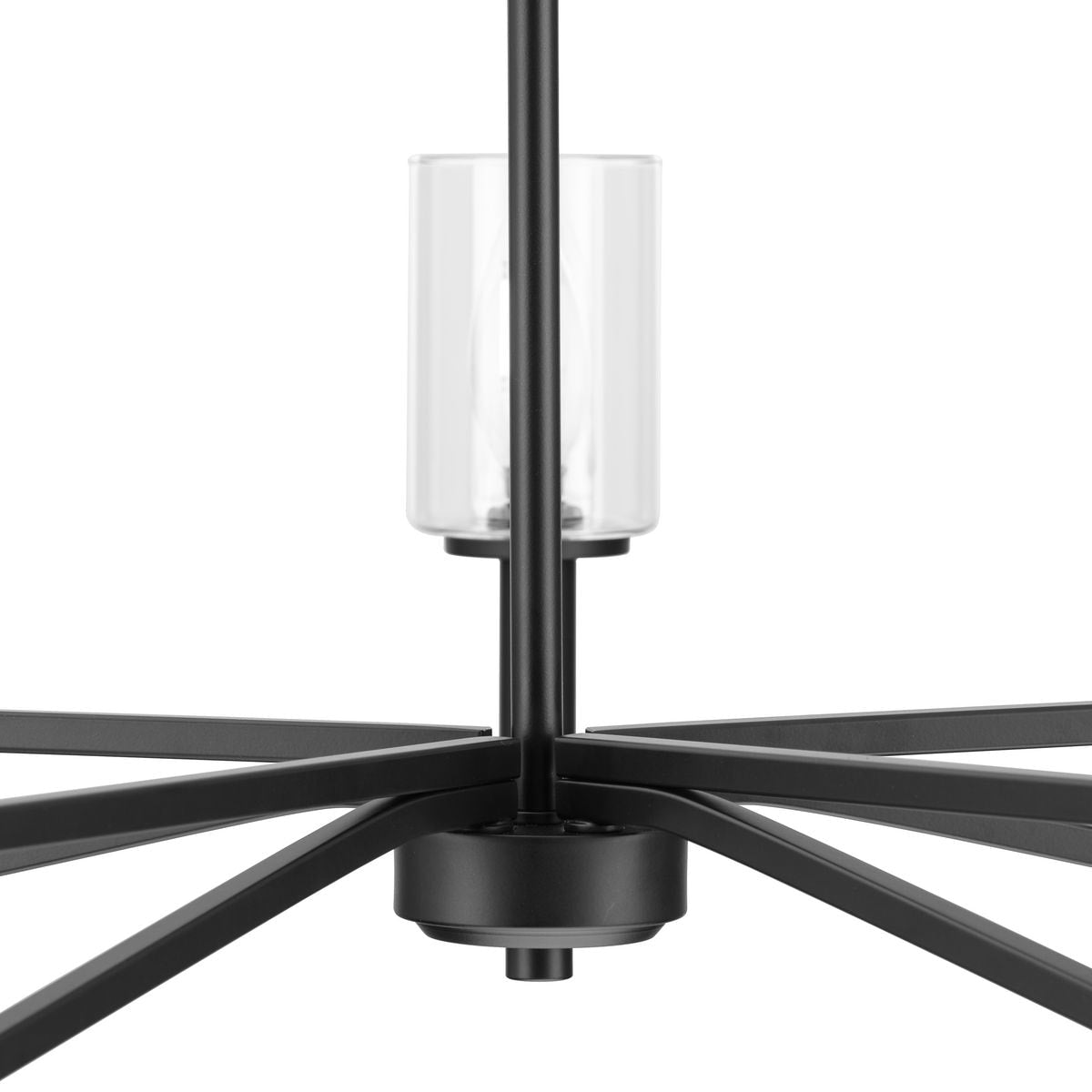 Progress Lighting Roxobel 5-Light Matte Black Modern/Contemporary Chandelier