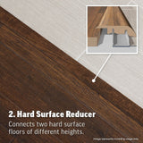 SimpleSolutions 2.37-in x 78.7-in Brentwood Pine MDF 4-in-1 Floor Moulding