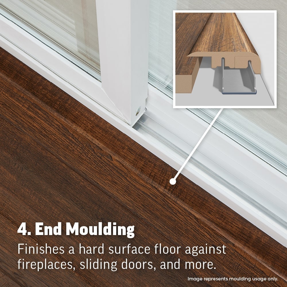 SimpleSolutions 2.37-in x 78.7-in Brentwood Pine MDF 4-in-1 Floor Moulding