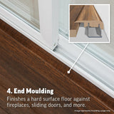 SimpleSolutions 2.37-in x 78.7-in Harrison Hickory/Marvino Hickory MDF 4-in-1 Floor Moulding