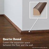 SimpleSolutions 0.75-in x 94.5-in Valley Maple/Westend Apple Laminate Quarter Round Floor Moulding