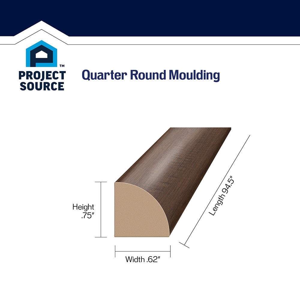 SimpleSolutions 0.75-in x 94.5-in Brentwood Pine MDF Floor Quarter Round