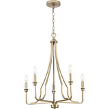 Progress Lighting Myerly 5-Light Bronze Modern/Contemporary Chandelier