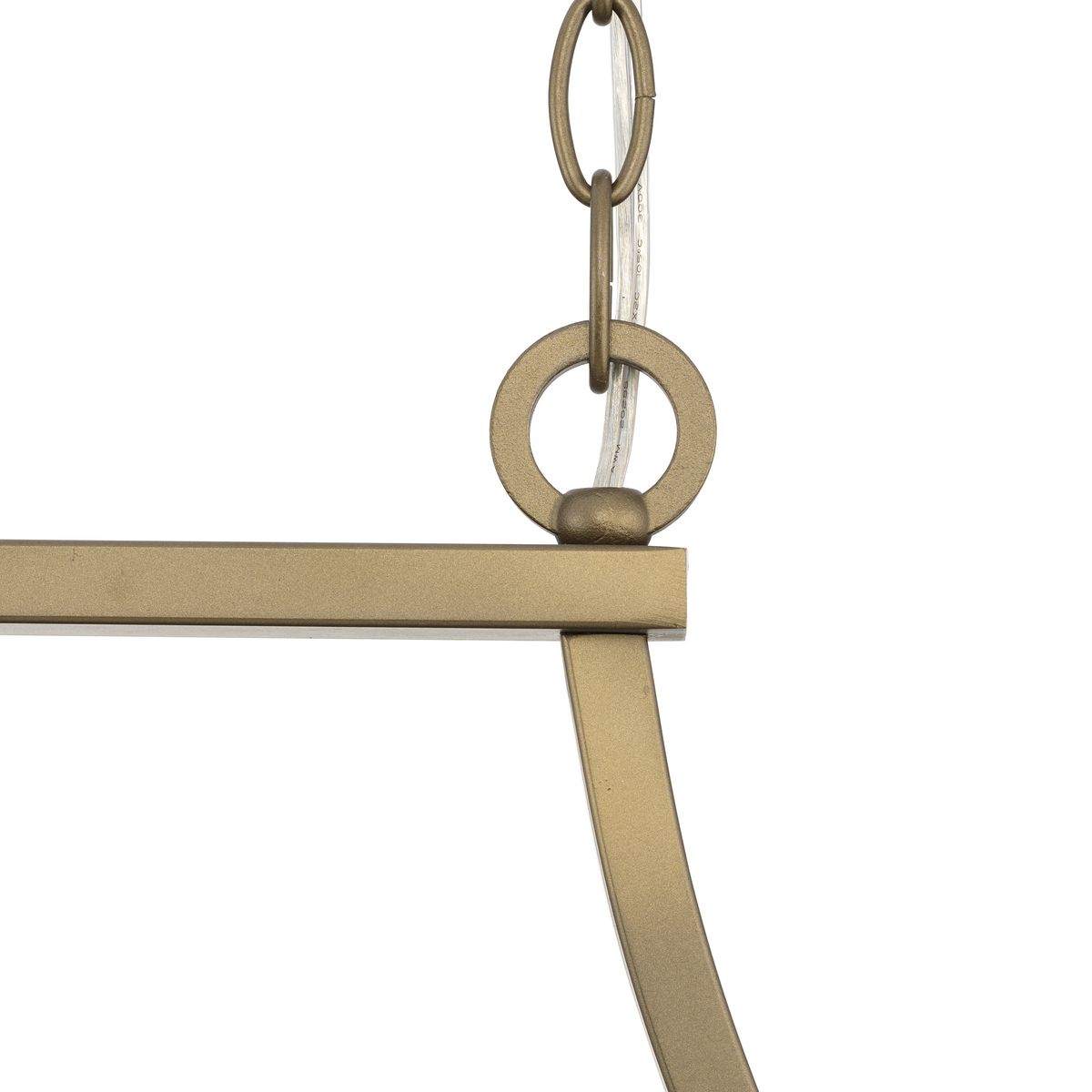 Progress Lighting Myerly 6-Light Weathered Brass Modern/Contemporary Linear Large Hanging Kitchen Island Light
