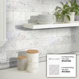 Apollo Tile Grandis White 3-in x 6-in Polished Natural Stone Marble Subway Floor and Wall Tile (5-sq. ft/ Carton)