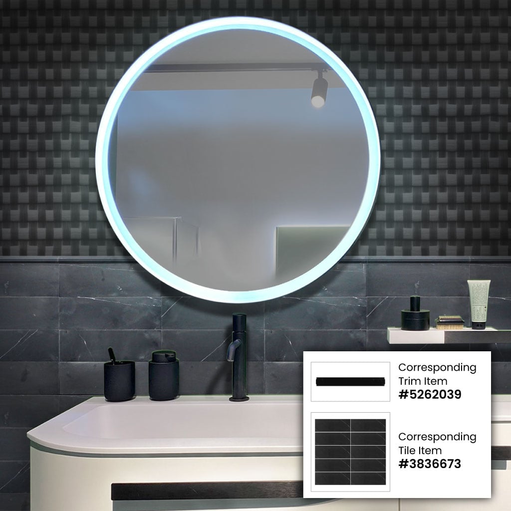 Apollo Tile Black 4-in x 12-in Honed Natural Stone Marble Brick Floor and Wall Tile (5-sq. ft/ Carton)