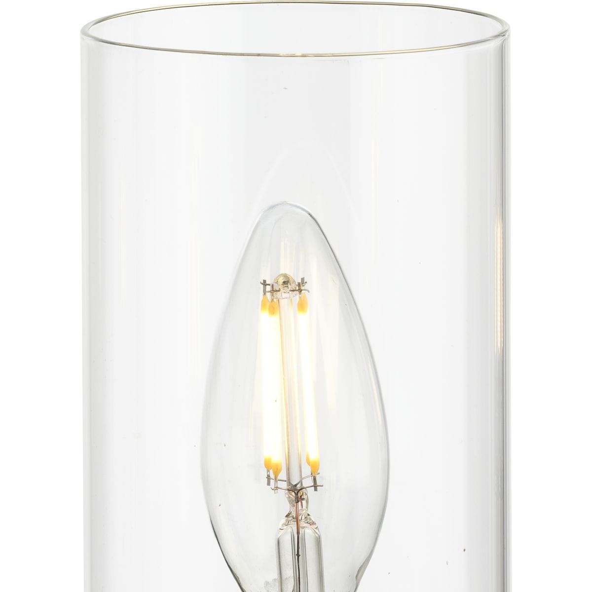 Progress Lighting Glennaire 6-Light Brushed Gold Modern/Contemporary Clear Glass Linear Large Hanging Kitchen Island Light