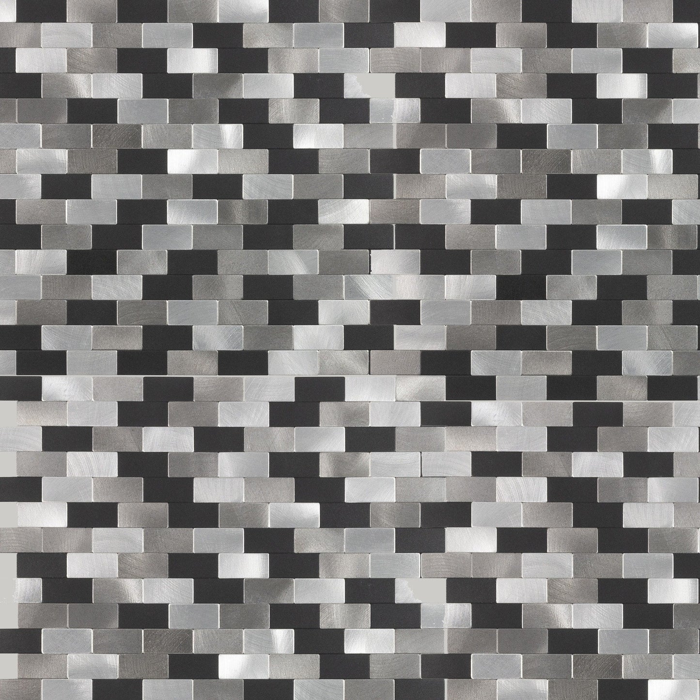 Peel&Stick Mosaics Metro Medley 11-in x 12-in Metallic Metal Peel and stick Mosaic Wall Tile product image