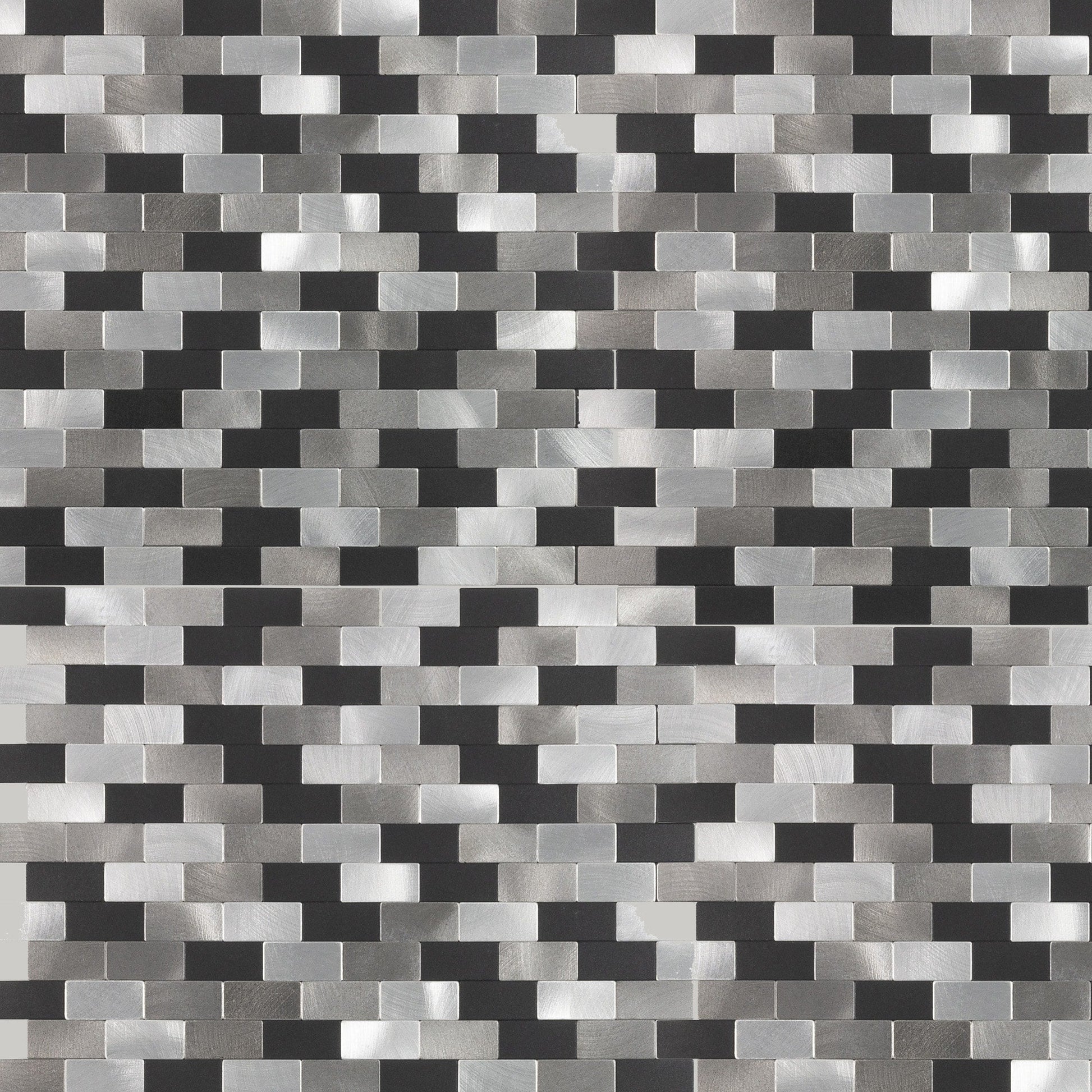 Peel&Stick Mosaics Metro Medley 11-in x 12-in Metallic Metal Peel and stick Mosaic Wall Tile product image