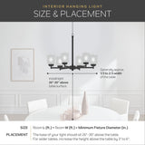 Kichler Birk 5-Light Black Farmhouse Chandelier