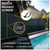 BOEN 6-ft H x 100-ft W Green Hdpe Chain Link Fence Screen