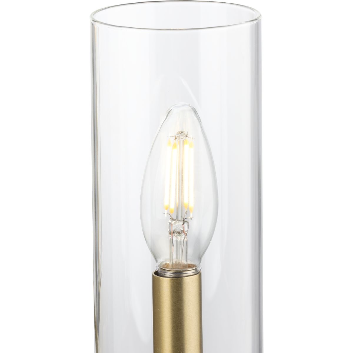 Progress Lighting Glennaire 4-Light Brushed Gold Modern/Contemporary Chandelier