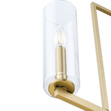 Progress Lighting Glennaire 4-Light Brushed Gold Modern/Contemporary Chandelier