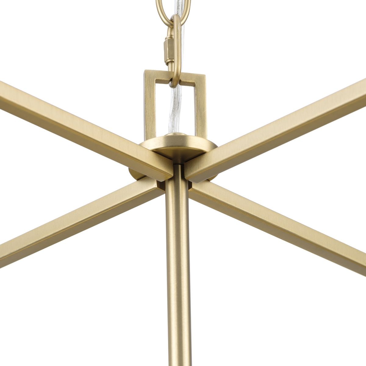 Progress Lighting Glennaire 4-Light Brushed Gold Modern/Contemporary Chandelier