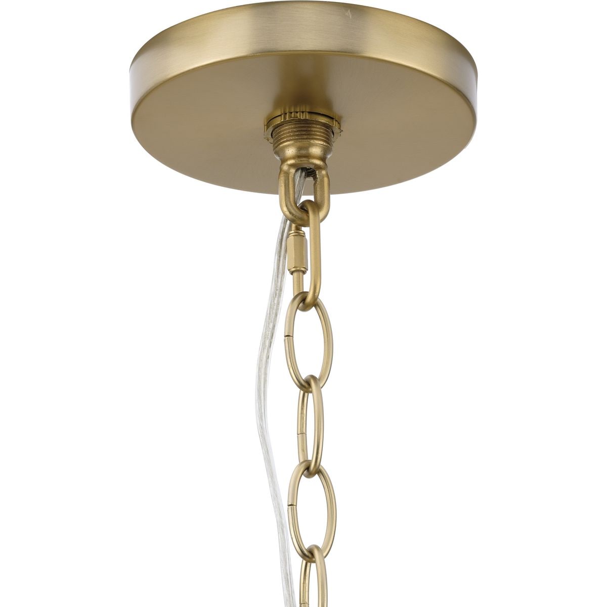 Progress Lighting Glennaire 4-Light Brushed Gold Modern/Contemporary Chandelier