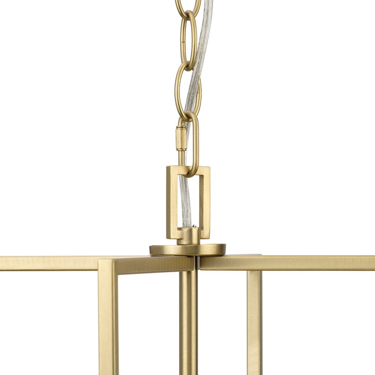 Progress Lighting Glennaire 4-Light Brushed Gold Modern/Contemporary Chandelier