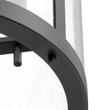 Progress Lighting Morehouse 3-Light Matte Black Transitional Seeded Glass Cylinder Medium Hanging Pendant Light