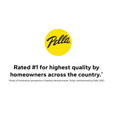 Pella 150 Series New Construction 31-1/2-in x 45-1/2-in White Vinyl Low-E Argon Double-Hung Window, Full Screen Included