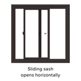 Pella 250 Series 47-1/2-in x 47-1/2-in x 3-1/4-in Jamb Left-Operable Vinyl Sliding Window, White, Half Screen Included