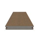 NewTechWood Magellan Solid Board with Groove 1-in x 6-in x 8-ft Peruvian Teak Grooved Composite Deck Board