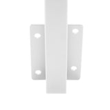 CityPost Face Mount White Steel Deck Cable Rail Kit