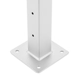 CityPost Deck Mount White Steel Deck Cable Rail Kit