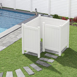Freedom 8-ft H x 6-ft W White Privacy Vinyl Flat-top Fence Panel (Unassembled)
