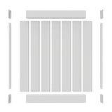 Freedom 5-ft H x 3.5-ft W White Privacy Vinyl Flat-top Fence Panel (Unassembled)
