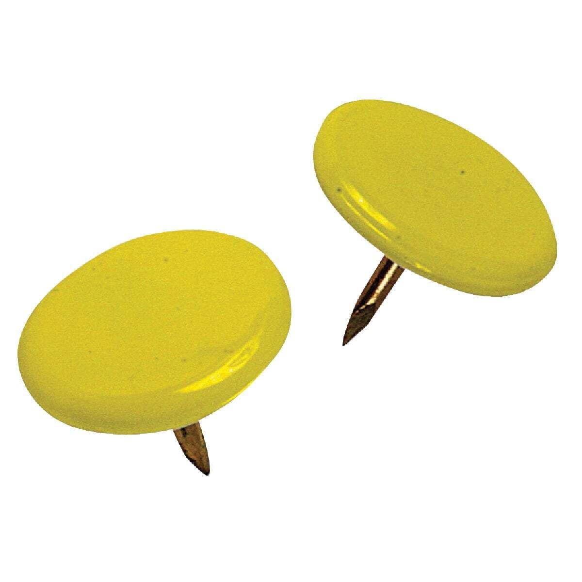 Hillman 0.375 in. Yellow Steel Thumb Tacks, 40-Pack