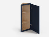 Valleywood Cabinetry 12-in W x 42-in H x 12-in D Marine Blue Birch Diagonal Corner Wall Ready To Assemble Plywood Cabinet (Flat Panel Shaker Style)