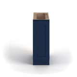 Valleywood Cabinetry 12-in W x 34.5-in H x 24-in D Marine Blue Birch Base Ready To Assemble Plywood Cabinet (Flat Panel Shaker Door Style)