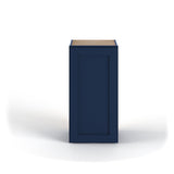 Valleywood Cabinetry 15-in W x 30-in H x 12-in D Marine Blue Birch Wall Ready To Assemble Plywood Cabinet (Flat Panel Shaker Door Style)