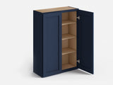 Valleywood Cabinetry 36-in W x 30-in H x 12-in D Marine Blue Birch Wall Ready To Assemble Plywood Cabinet (Flat Panel Shaker Door Style)