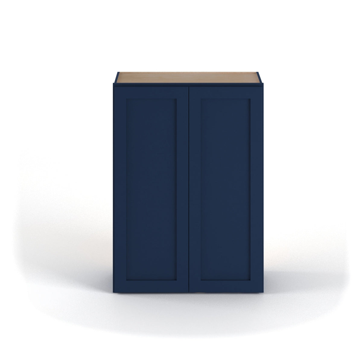 Valleywood Cabinetry 30-in W x 36-in H x 12-in D Marine Blue Birch Wall Ready To Assemble Plywood Cabinet (Flat Panel Shaker Door Style)