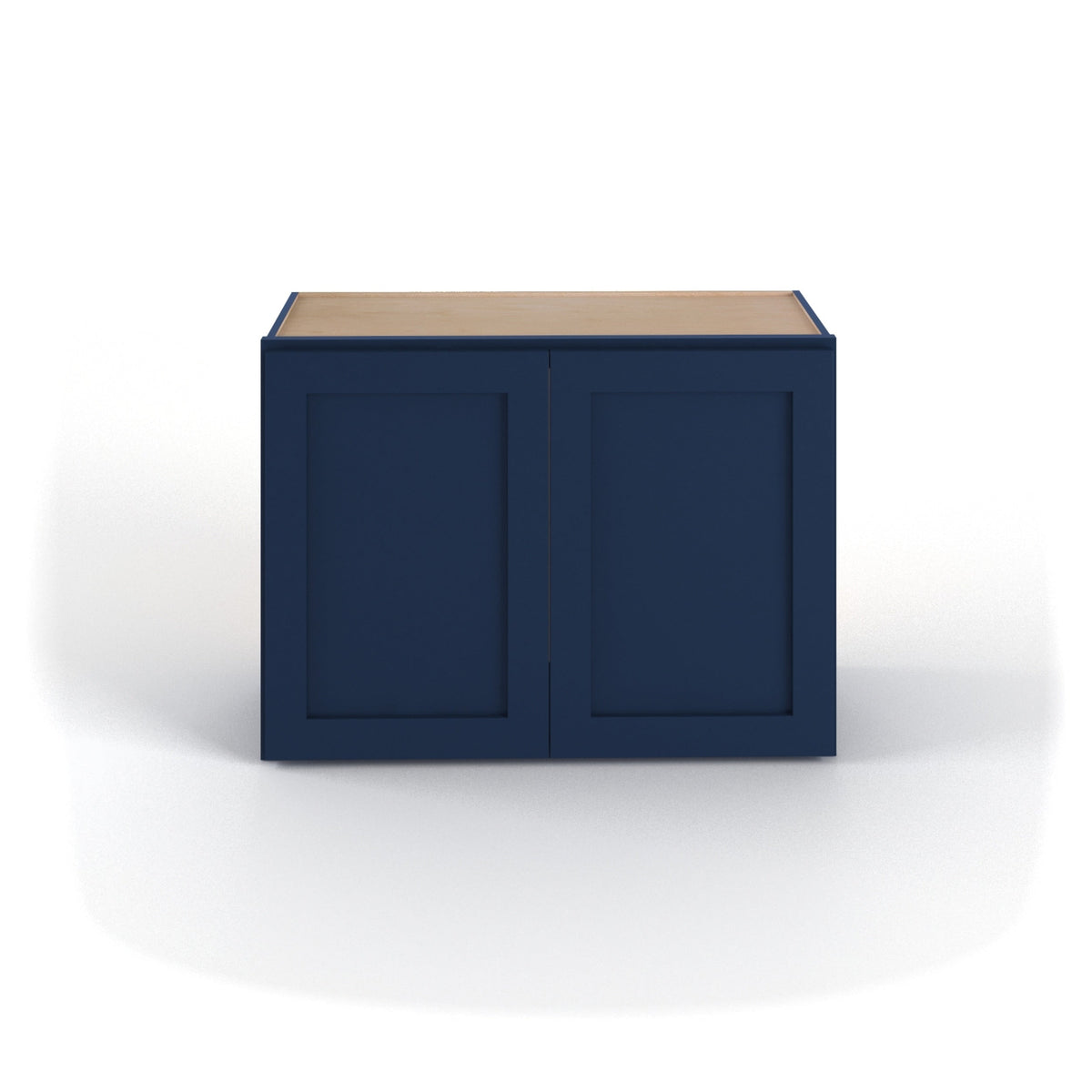Valleywood Cabinetry 33-in W x 24-in H x 12-in D Marine Blue Birch Wall Ready To Assemble Plywood Cabinet (Flat Panel Shaker Door Style)