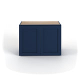 Valleywood Cabinetry 33-in W x 24-in H x 12-in D Marine Blue Birch Wall Ready To Assemble Plywood Cabinet (Flat Panel Shaker Door Style)