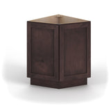 Valleywood Cabinetry 24-in W x 34.5-in H x 24-in D Rustic Hickory Diagonal Corner Base Ready To Assemble Plywood Cabinet (Flat Panel Shaker Style)
