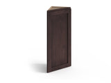 Valleywood Cabinetry 12-in W x 42-in H x 12-in D Rustic Hickory Diagonal Corner Wall Ready To Assemble Plywood Cabinet (Flat Panel Shaker Style)