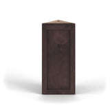Valleywood Cabinetry 12-in W x 42-in H x 12-in D Rustic Hickory Diagonal Corner Wall Ready To Assemble Plywood Cabinet (Flat Panel Shaker Style)