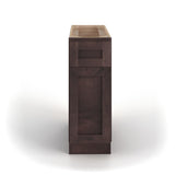Valleywood Cabinetry 12-in W x 34.5-in H x 24-in D Rustic Hickory 1-Drawer Base Ready To Assemble Plywood Cabinet (Flat Panel Shaker Style)