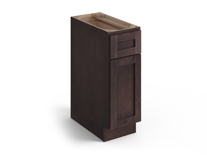 Valleywood Cabinetry 18-in W x 34.5-in H x 24-in D Rustic Hickory 1-Drawer Base Ready To Assemble Plywood Cabinet (Flat Panel Shaker Style)