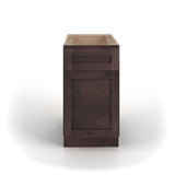 Valleywood Cabinetry 18-in W x 34.5-in H x 24-in D Rustic Hickory 1-Drawer Base Ready To Assemble Plywood Cabinet (Flat Panel Shaker Style)
