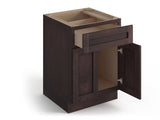 Valleywood Cabinetry 30-in W x 34.5-in H x 24-in D Rustic Hickory 1-Drawer Base Ready To Assemble Plywood Cabinet (Flat Panel Shaker Style)
