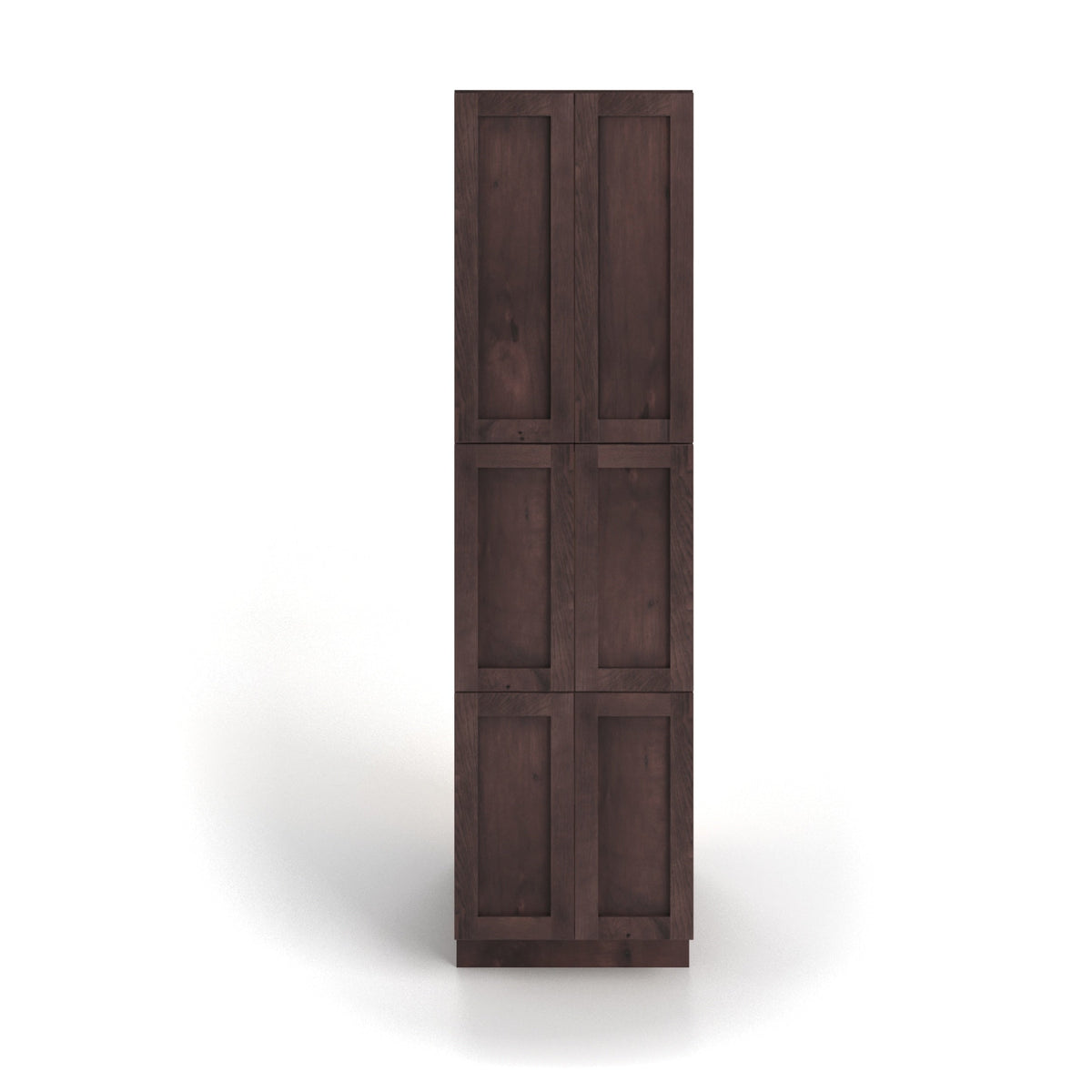 Valleywood Cabinetry 24-in W x 96-in H x 24-in D Rustic Hickory Pantry Ready To Assemble Plywood Cabinet (Flat Panel Shaker Door Style)